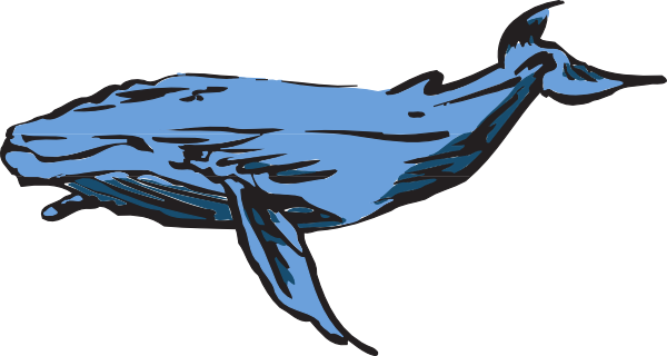600x320 Swimming Whale Art Clip Art