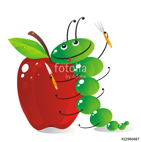 497x500 Hungry Caterpillar. Cartoon. Stock Image And Royalty Free Vector