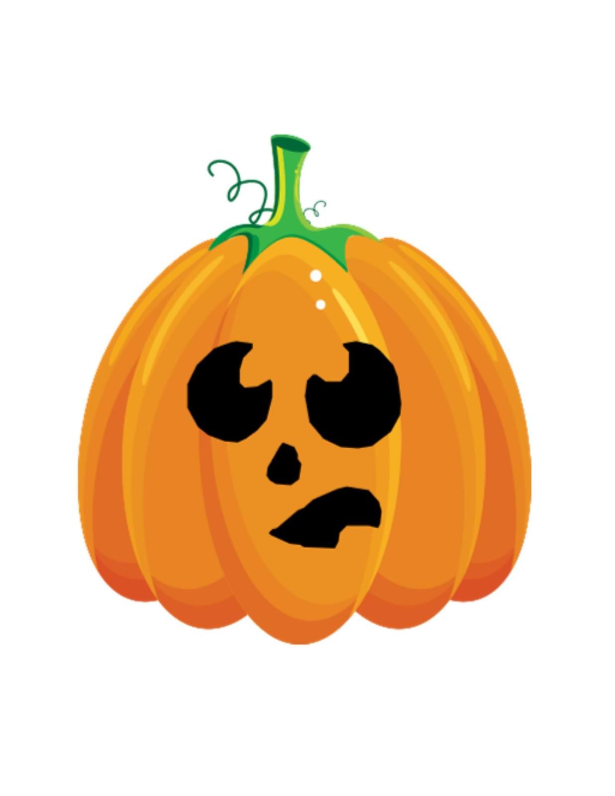 1236x1600 Confused Jack O' Lantern Digital Download Clipart Art Clip Digital