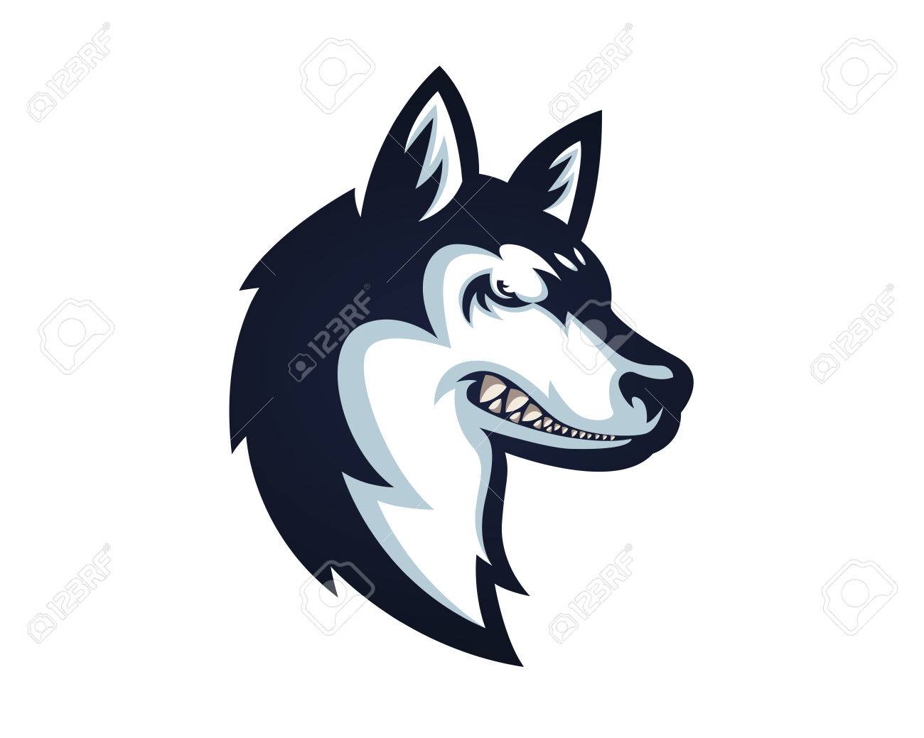 1300x1039 Siberian Husky Clipart Illustration