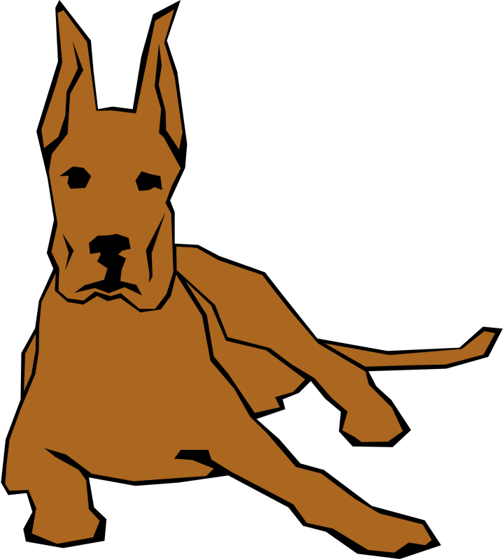719x800 Simple Dog Clipart