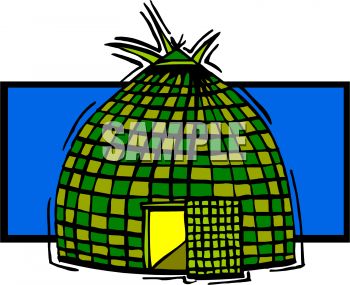 350x285 Woven Grass Hut