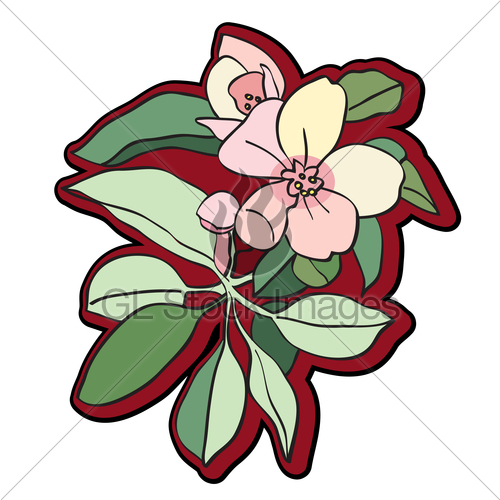 500x500 Tree Flower Clipart Gl Stock Images