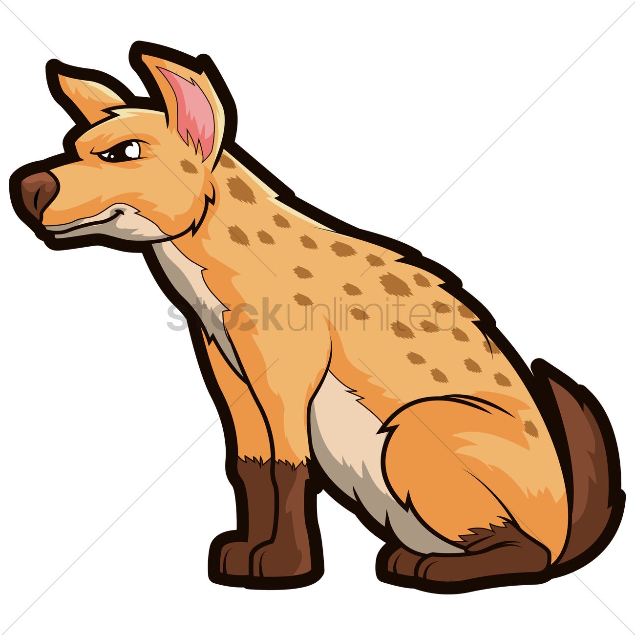1300x1300 Hyena Vector Image