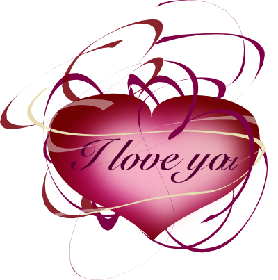 400x403 I Love You Clip Art Free Valentine Clipart I Love You Deep Pink