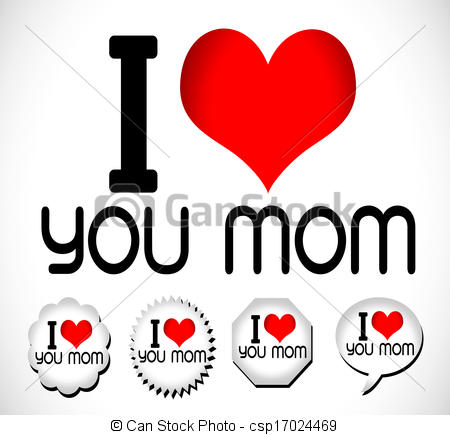450x435 I Love Family Idea Clip Art Vector