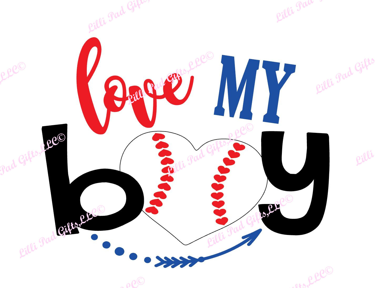 1426x1097 Love My Boy Baseball Heart Cut File Instant Download Svg