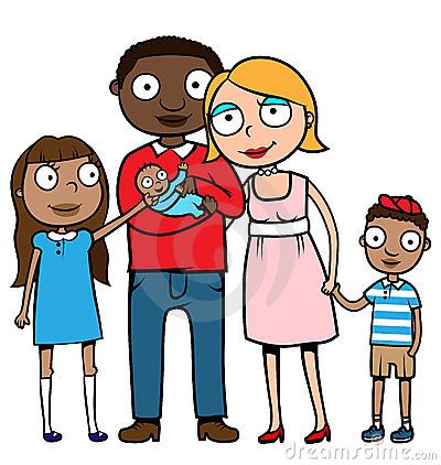 400x422 Cartoon Pictures Of Families Collection