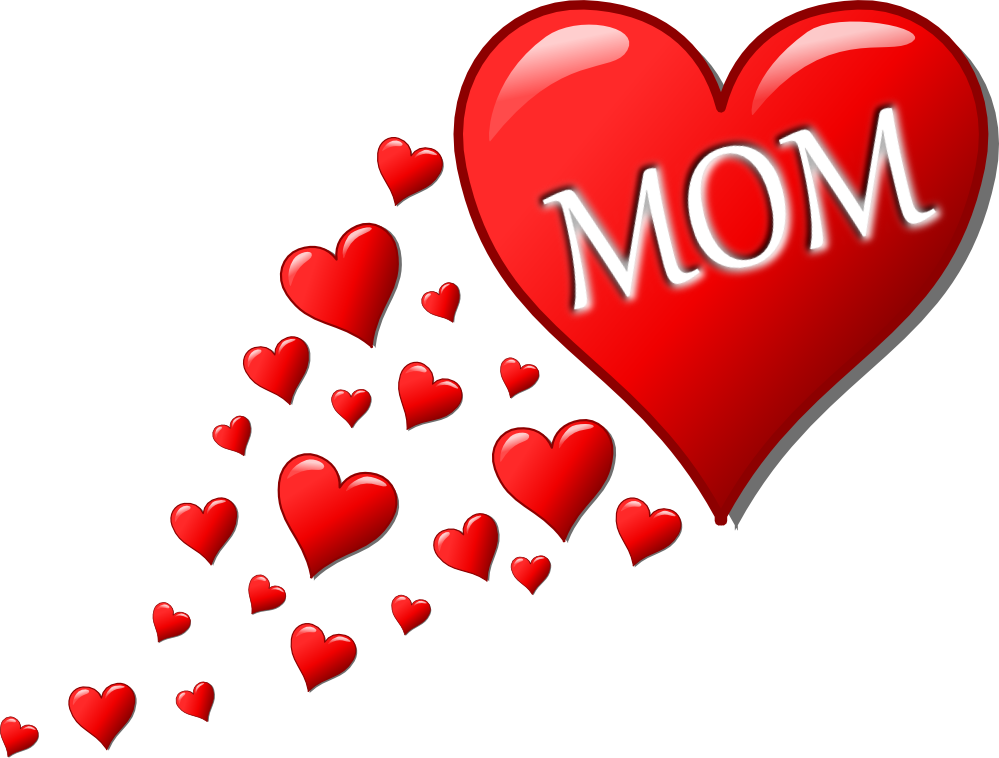 999x758 I Love My Mommy Clipart