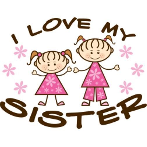 I Love My Sister Clipart at GetDrawings | Free download