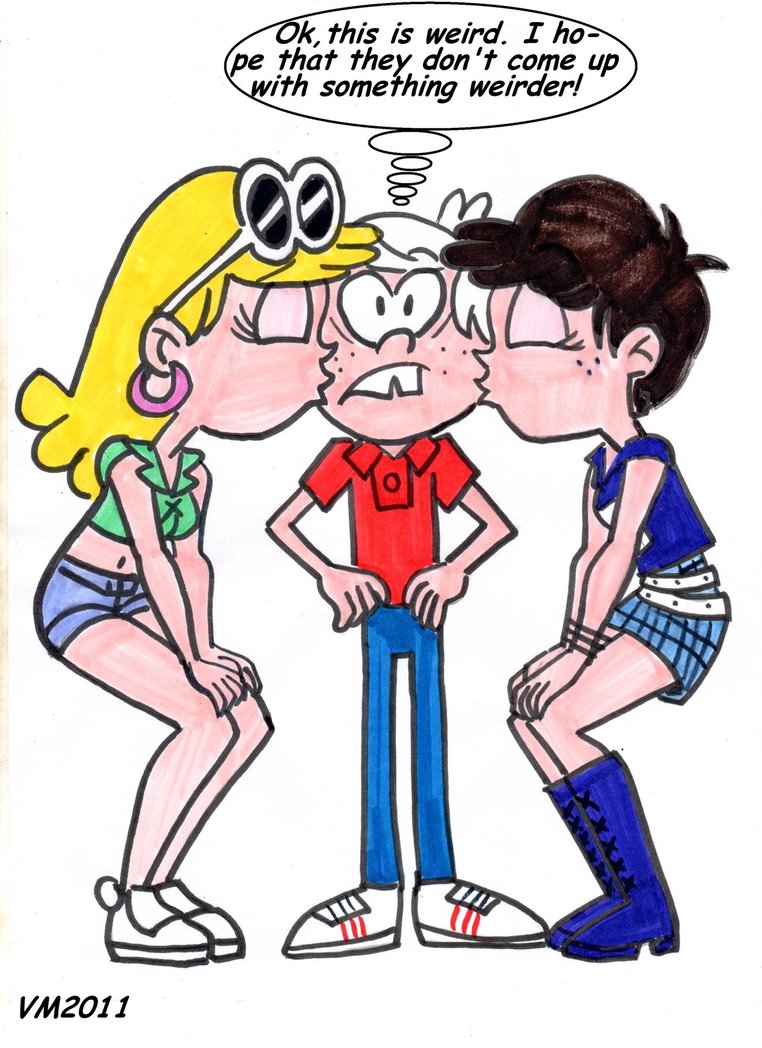 762x1048 The Loud House Sister Kiss! By Vectormagnus2011