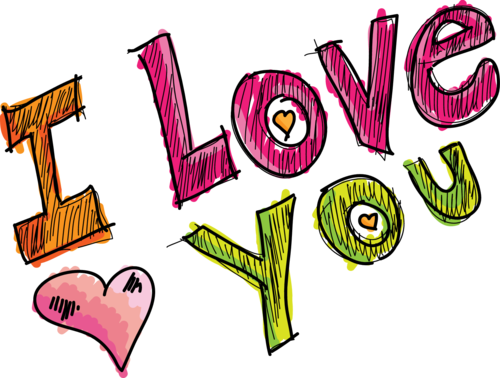 500x378 I Love You Png Words Download