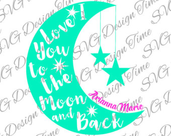 340x270 To The Moon And Back Silhouette Clipart