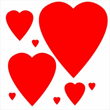 350x350 Clipart Hearts Free