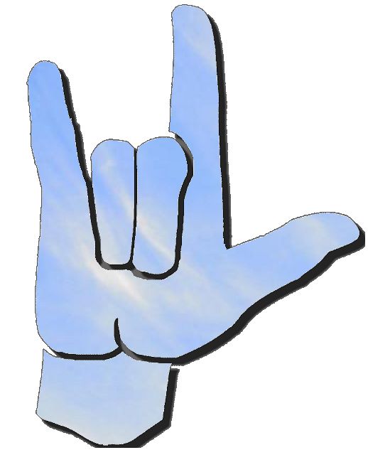 518x633 I Love You In Sign Language Clip Art Clipart