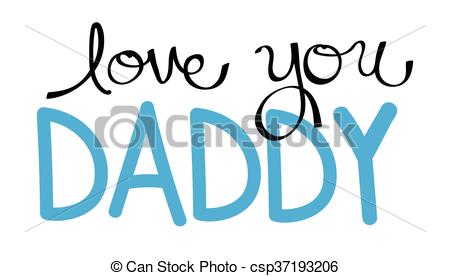 450x276 Love You Daddy In Blue Vector Clipart