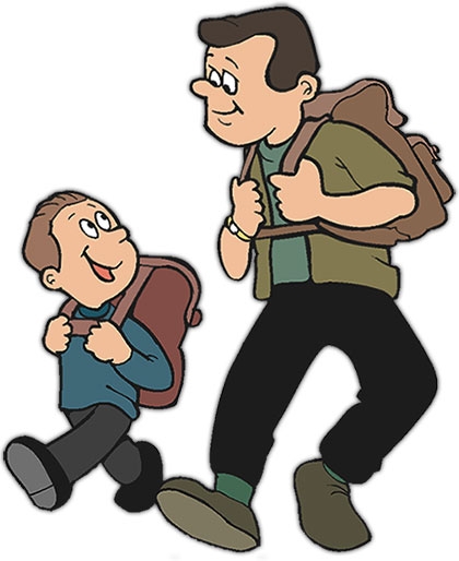 420x514 Clipart Father And Child