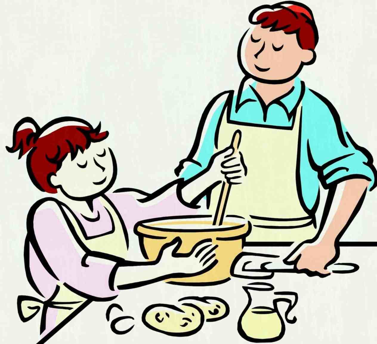 1264x1153 Chef In Kitchen Clipart