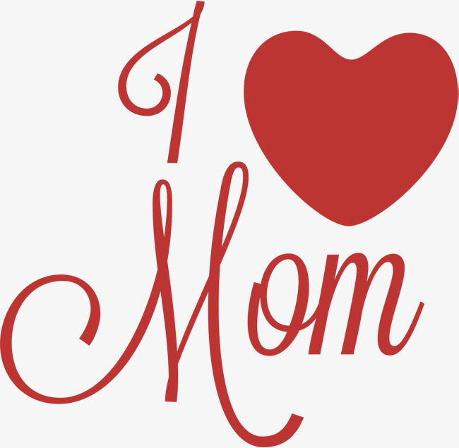 650x635 Hand Painted Red Love Letter, Hand Drawn Love, I, Mom Png Image