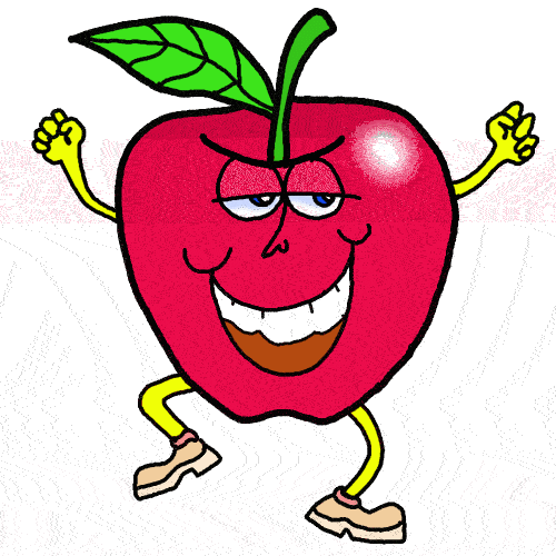 500x500 Apple Clipart Funny
