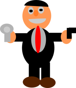 258x299 Cartoon Spy Clip Art