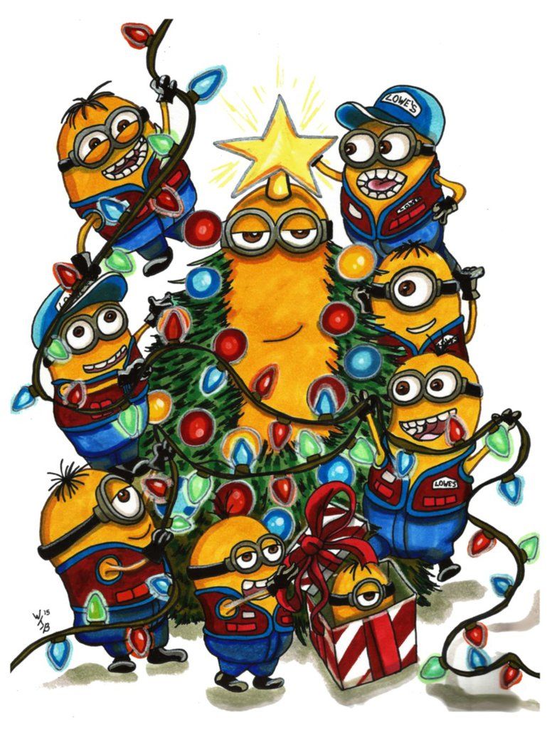 776x1028 Minions Christmas Card By Kwongbee Arts Dd Star