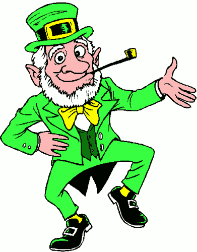 391x500 Moving Clipart Leprechaun