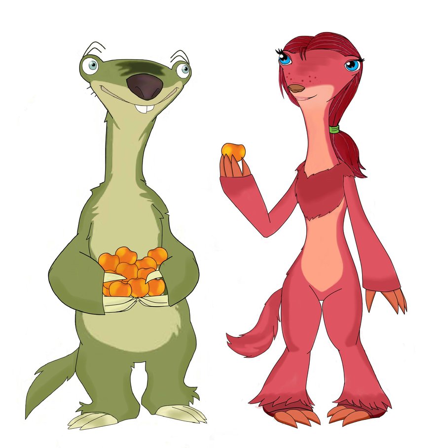 878x909 Ice Age True Love Sid And Carrie By Kazerxestelaris