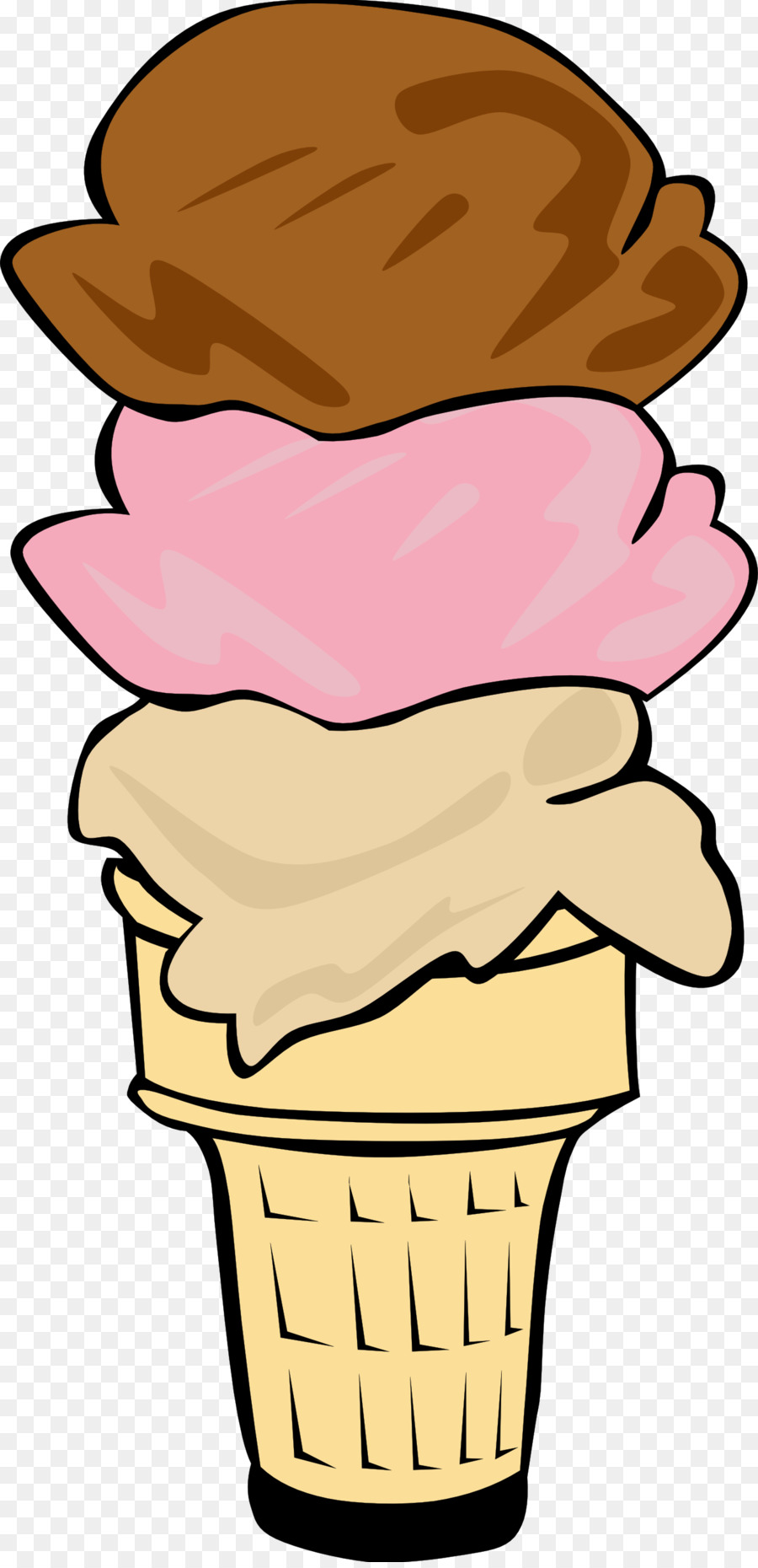900x1860 Ice Cream Cone Sundae Clip Art