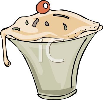 350x338 Royalty Free Clip Art Image Picture Of A Cup Of Melting Ice Cream