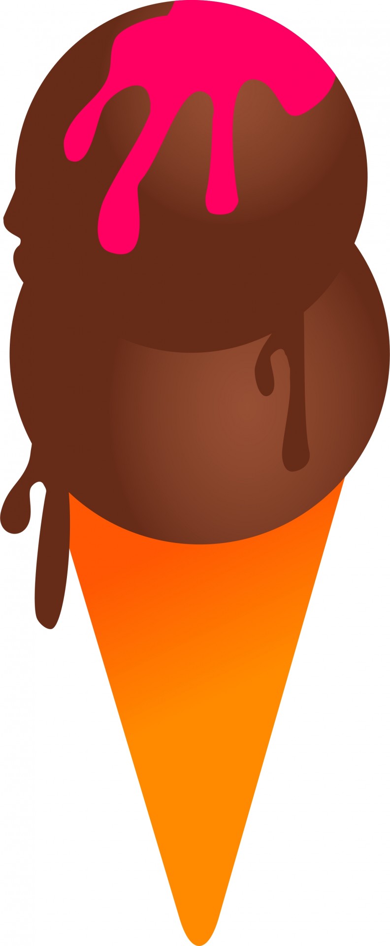 792x1920 Chocolate Ice Cream Clipart Free Stock Photo