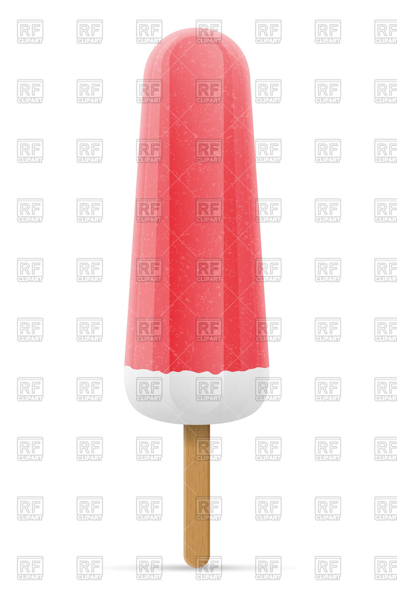 800x1200 Ice Cream On Stick Royalty Free Vector Clip Art Image