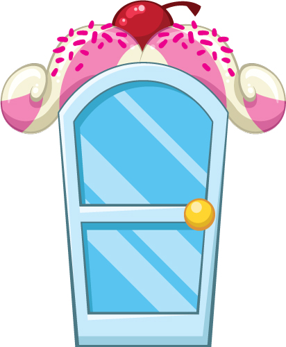 412x500 Ice Cream Shop Door Creative For Kids