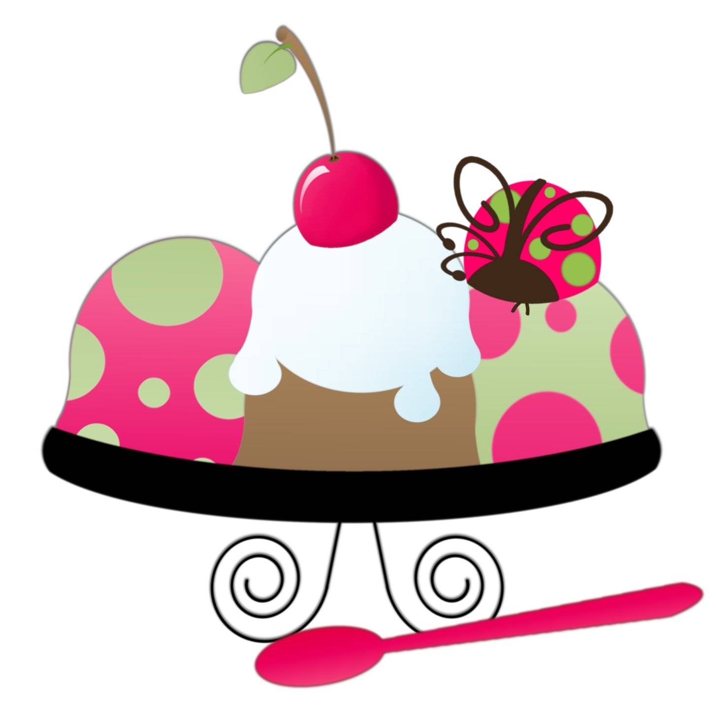 1456x1436 Ice Cream Sundae Clipart Free Images 8
