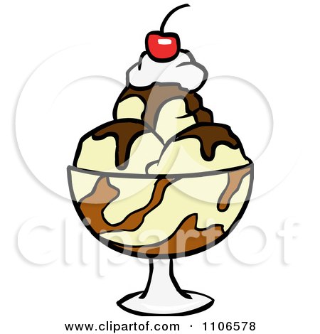 450x470 Royalty Free (Rf) Ice Cream Sundae Clipart, Illustrations, Vector