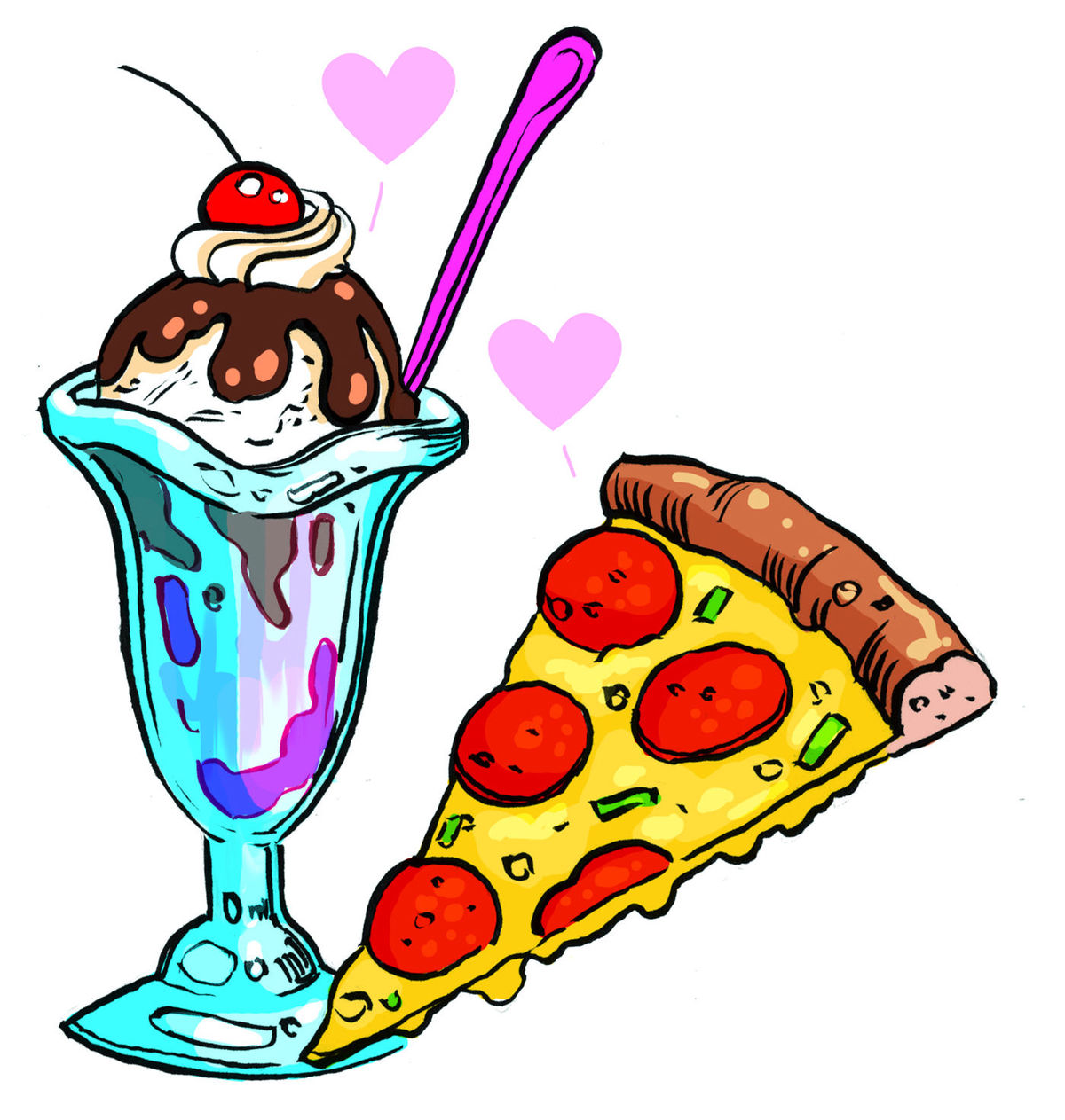 1200x1263 Pizza Clipart Ice Cream