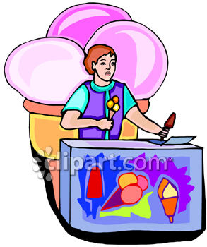 293x350 Kid Selling Ice Cream Vendor