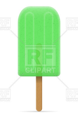 267x400 Green Ice Cream Frozen Juice On Stick Royalty Free Vector Clip Art