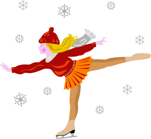 300x277 Figure Skating Clipart Ice Skating Clip Art