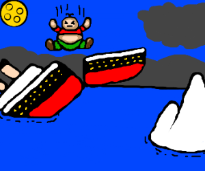 300x250 Iceberg Clipart Hit The Titanic