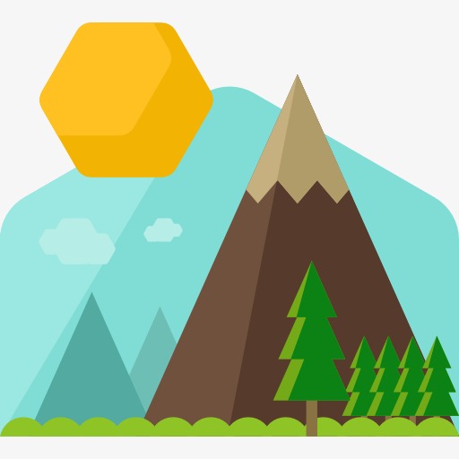 512x512 Mountain, Cartoon, Mountain Peak, Iceberg Png Image And Clipart