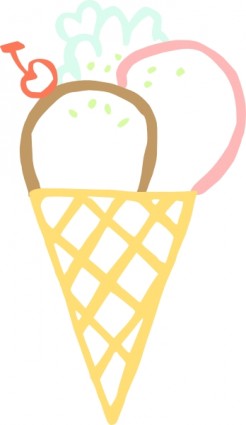 246x425 Ice Cream Cone Clip Art Vector Clip Art Free Vector Free Download