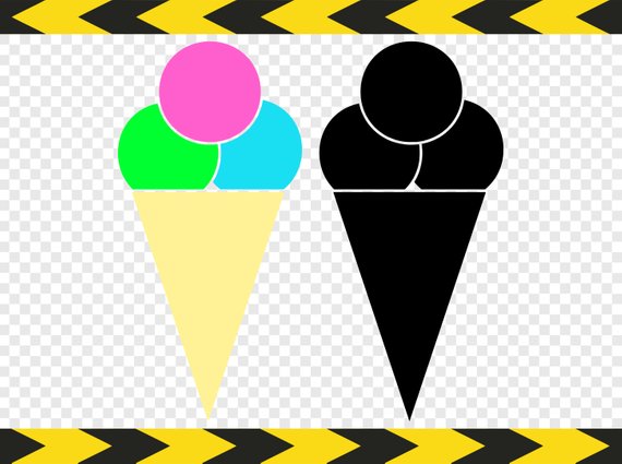 570x425 Ice Cream Cone Svg Clipart Clip Art Cut Files For Silhouette