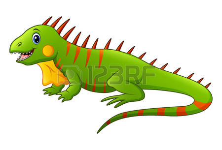 450x305 Green Iguana Clipart Garden