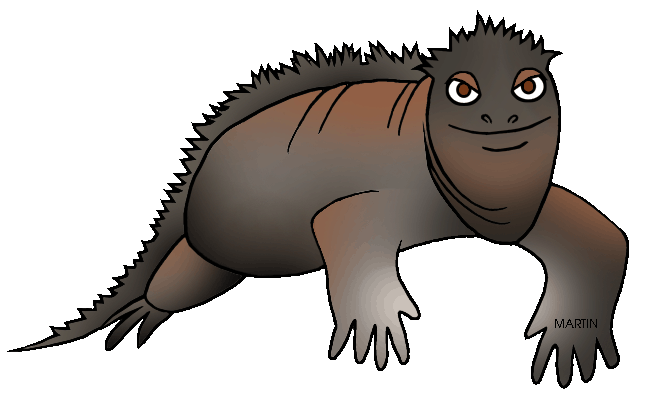 648x396 Iguana Clip Art