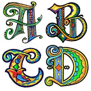 Illuminated Letters Clipart at GetDrawings | Free download