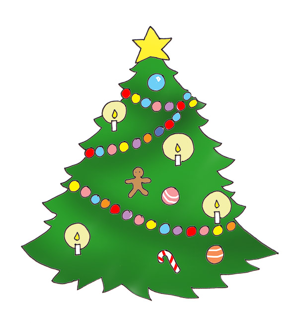 606x650 Christmas Tree Clip Art