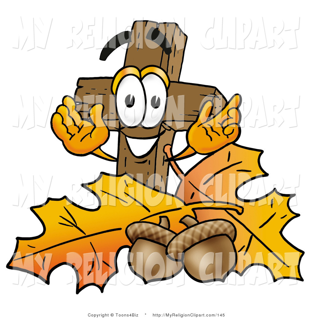 1024x1044 Religion Clip Art Of A Wooden Christian Cross Mascot Cartoon