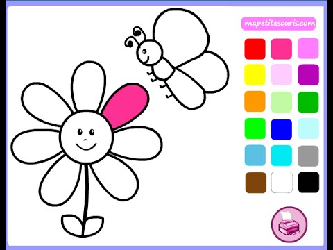 480x360 Free Flower Coloring Pages For Girls