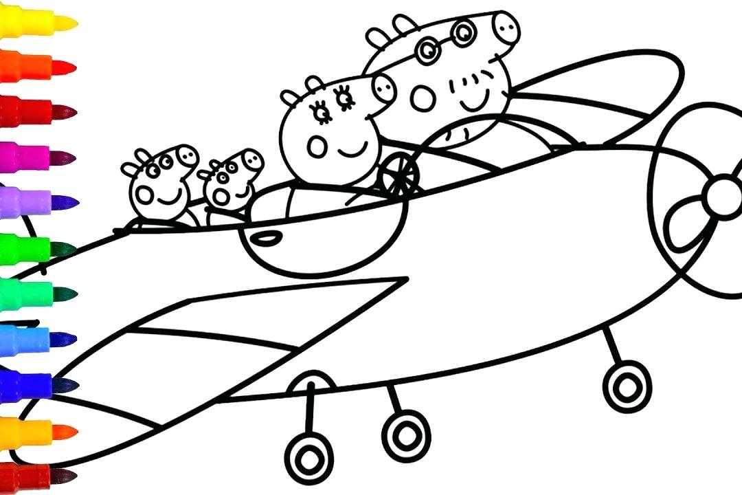 1080x720 Peppa Pig Cartoon Free Color Pages For Kids Livingtowin.club